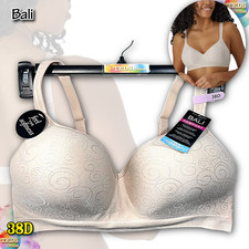 NWT Bali Women's 38D Comfort Revolution Shaping Wireless Bra DF3463 Rose Swirl