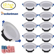 10-20pcs 7w Led Ceiling Light Dimmable Downlight Panel Light Spotlight 85-265v