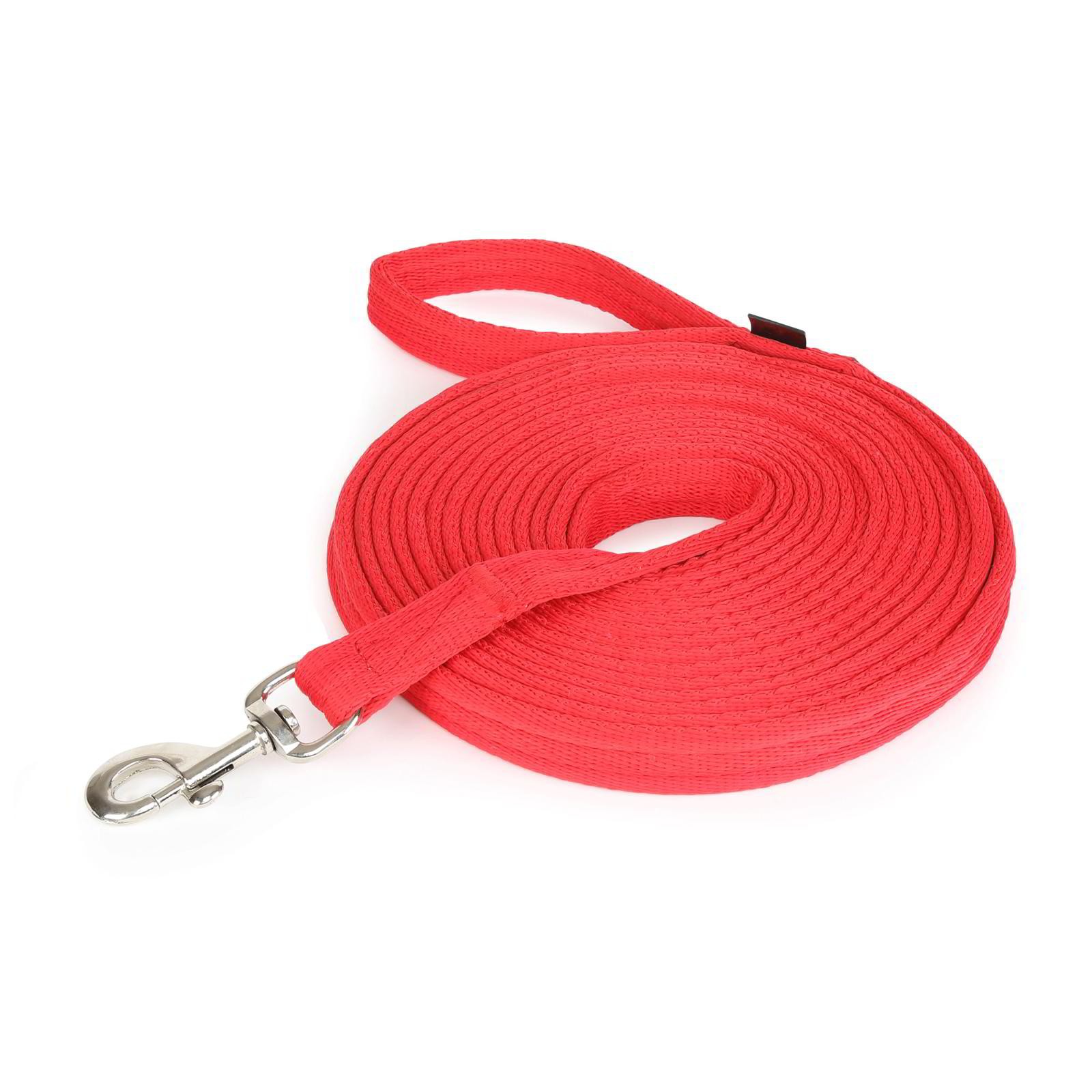 Shires Cushion Web Lunge Line - Red