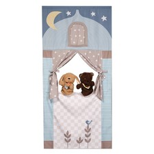 Lambs  Ivy Doorway Puppet Theater Developmental Toy with 2 Luxury Hand Puppets