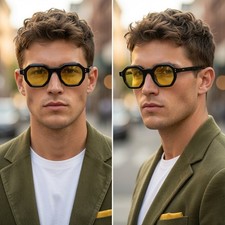 Classic Hexagon Sunglasses Casual Outfits Men Shades Unique Hipster Vibes Fancy