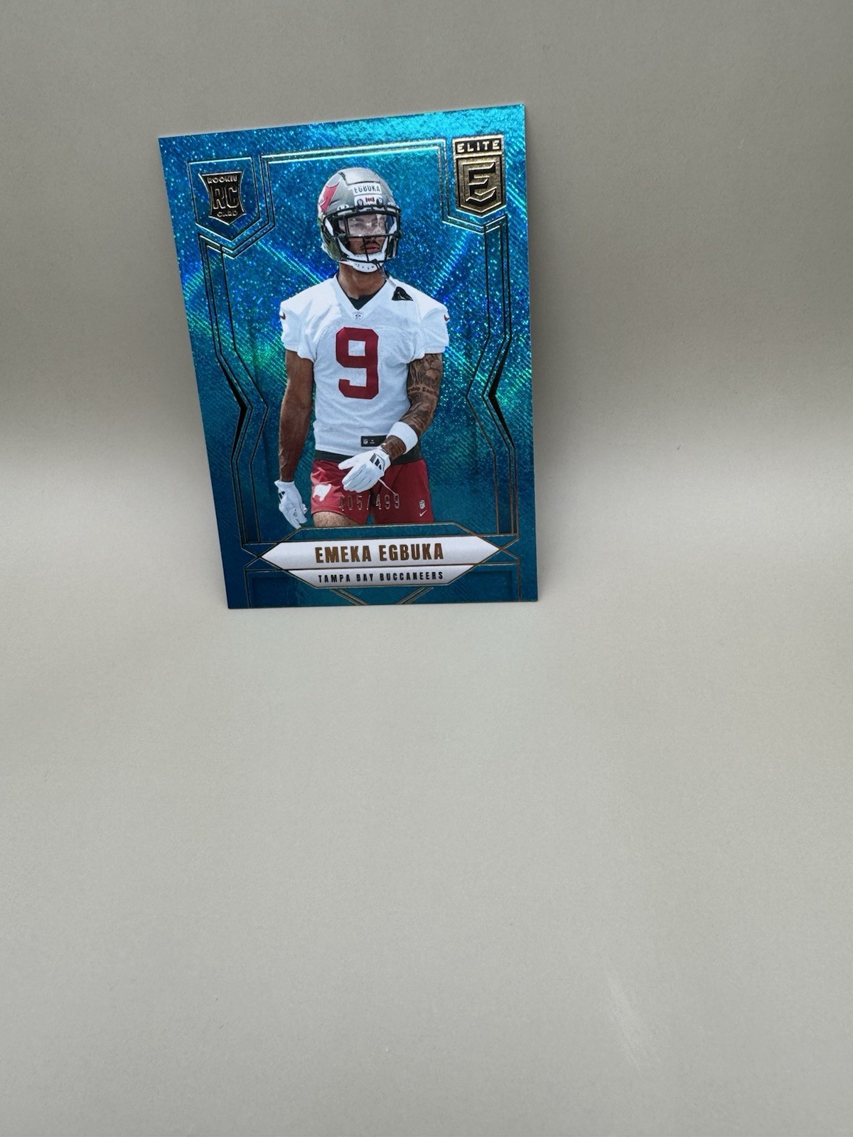 2025 Panini Donruss Elite - Rookies Emeka Egbuka #102 Teal Matrix /499 (RC)