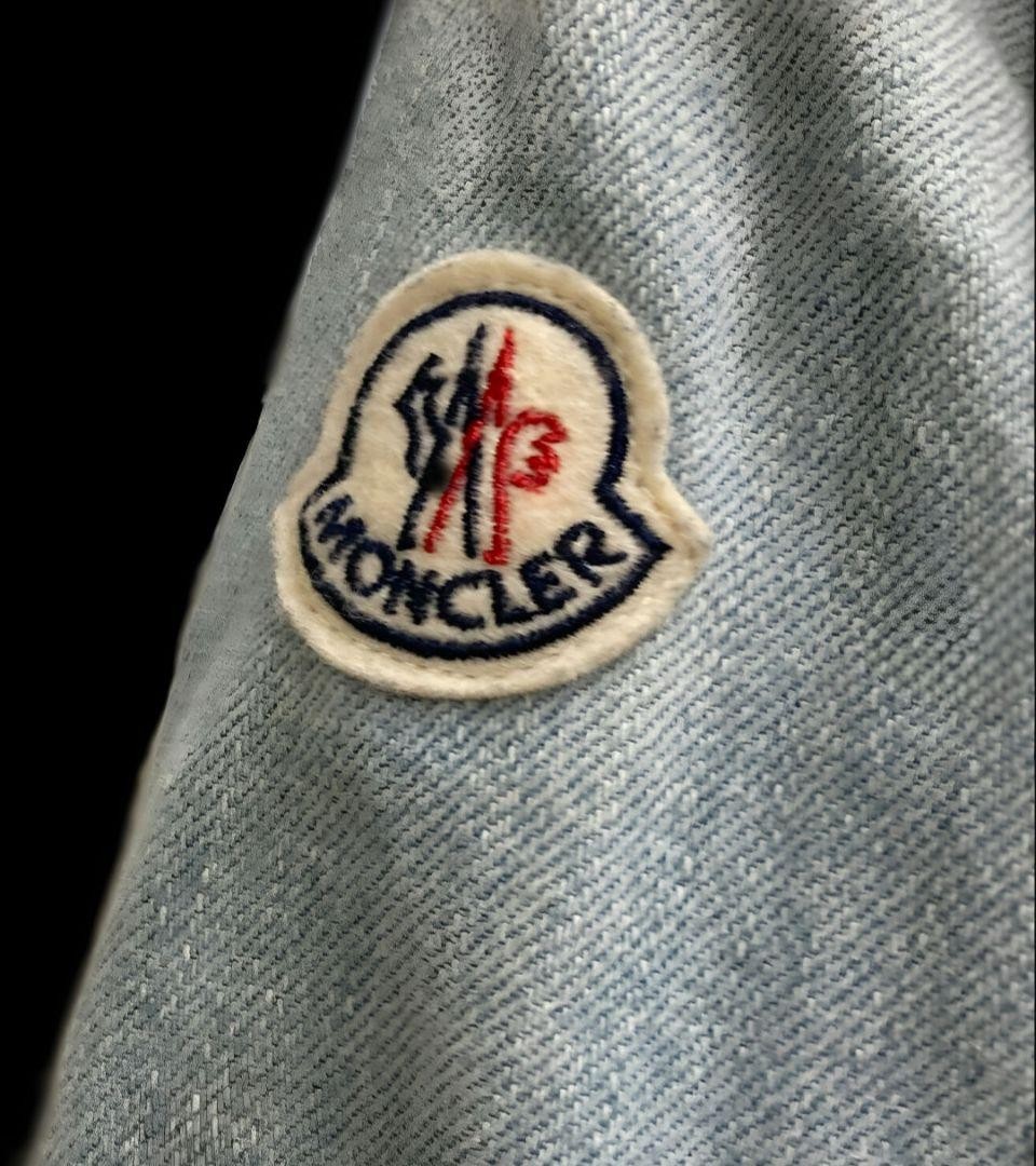 Moncler Nylon Blouson Jacket in One-Piece Design with Mixed Materials