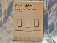 TP-LINK 3 PACK KASA SMART WI-FI LIGHT SWITCH SINGLE POLE NEW SEALED EASY SETUP