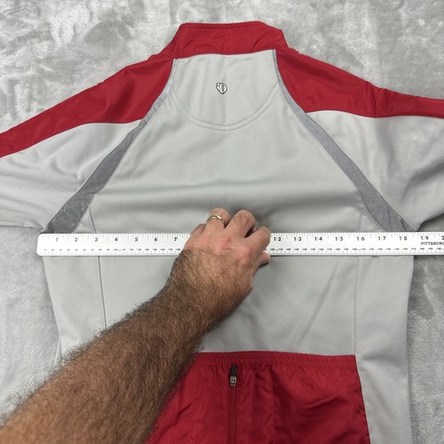 Vintage 2005 Pearl Izumi Damen-Radjacke mit durchgehendem Reißverschluss Größe Small grau rot - Bild 12 von 12