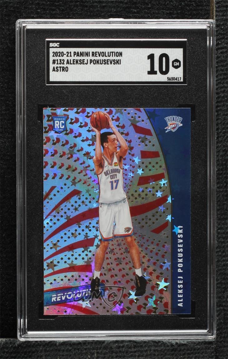 2020-21 Panini Revolution Rookies Astro Aleksej Pokusevski #132 SGC 10 GEM n0c