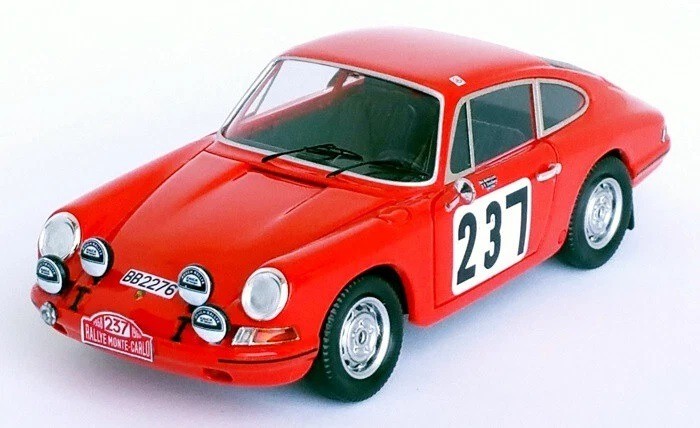 Porsche 911 T 1968 Trofeu miniature de collection en métal
