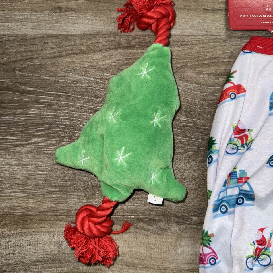 WonderShop At Target | Pet / Dog Christmas Pajamas | NEW | Size Large + TOY! - Image 3 of 4