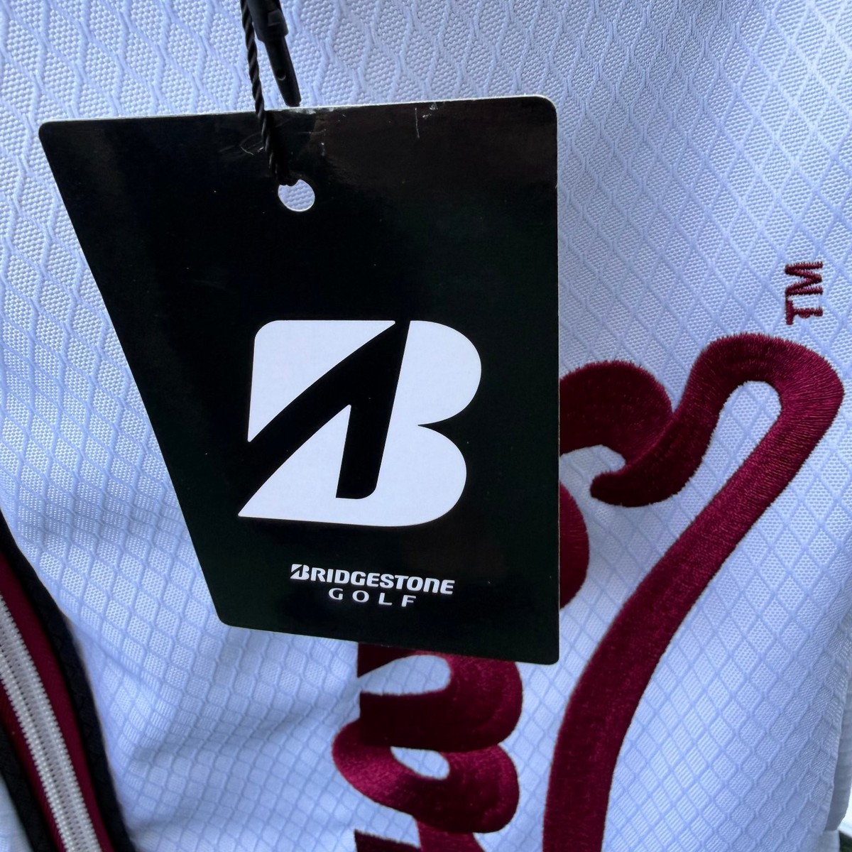 Bridgestone Golf WSU Cougars Cart Bag White Maroon 7-Way