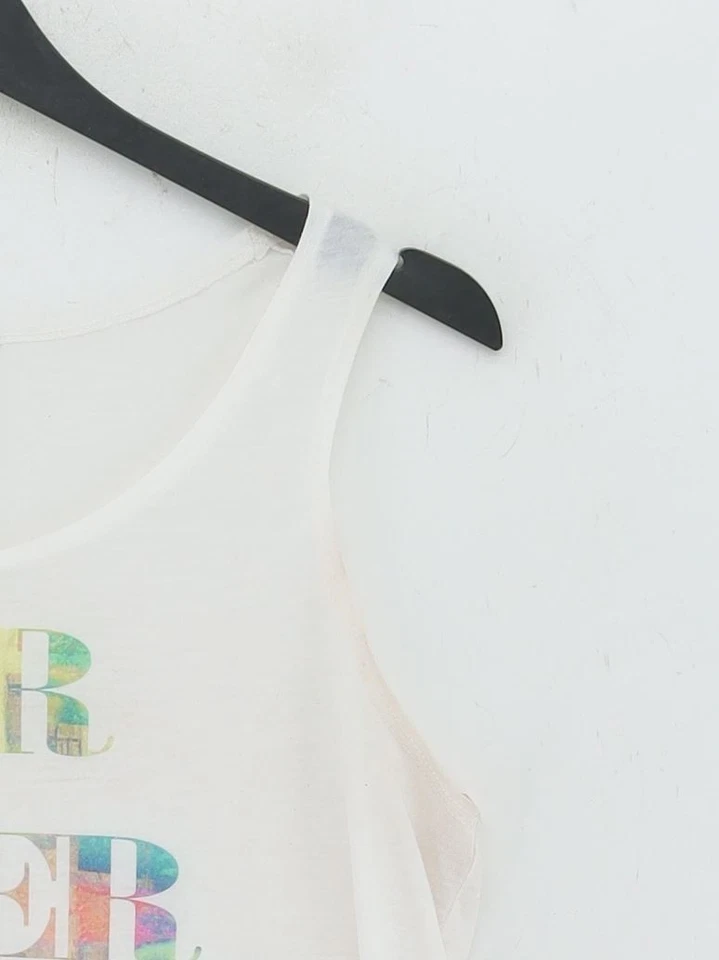 Kelly Brook Women's Top UK 10 White 100% Polyester Basic - Image 4 of 4