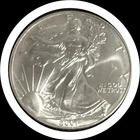 2001 Uncirculated  American Silver Eagle -In protective capsule 90% Silver