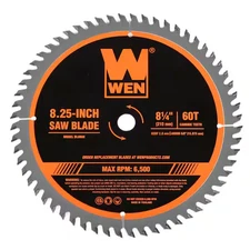 8.25 In. 60-Tooth Professional Woodworking Saw Blade Miter Table Fine-Finish WEN