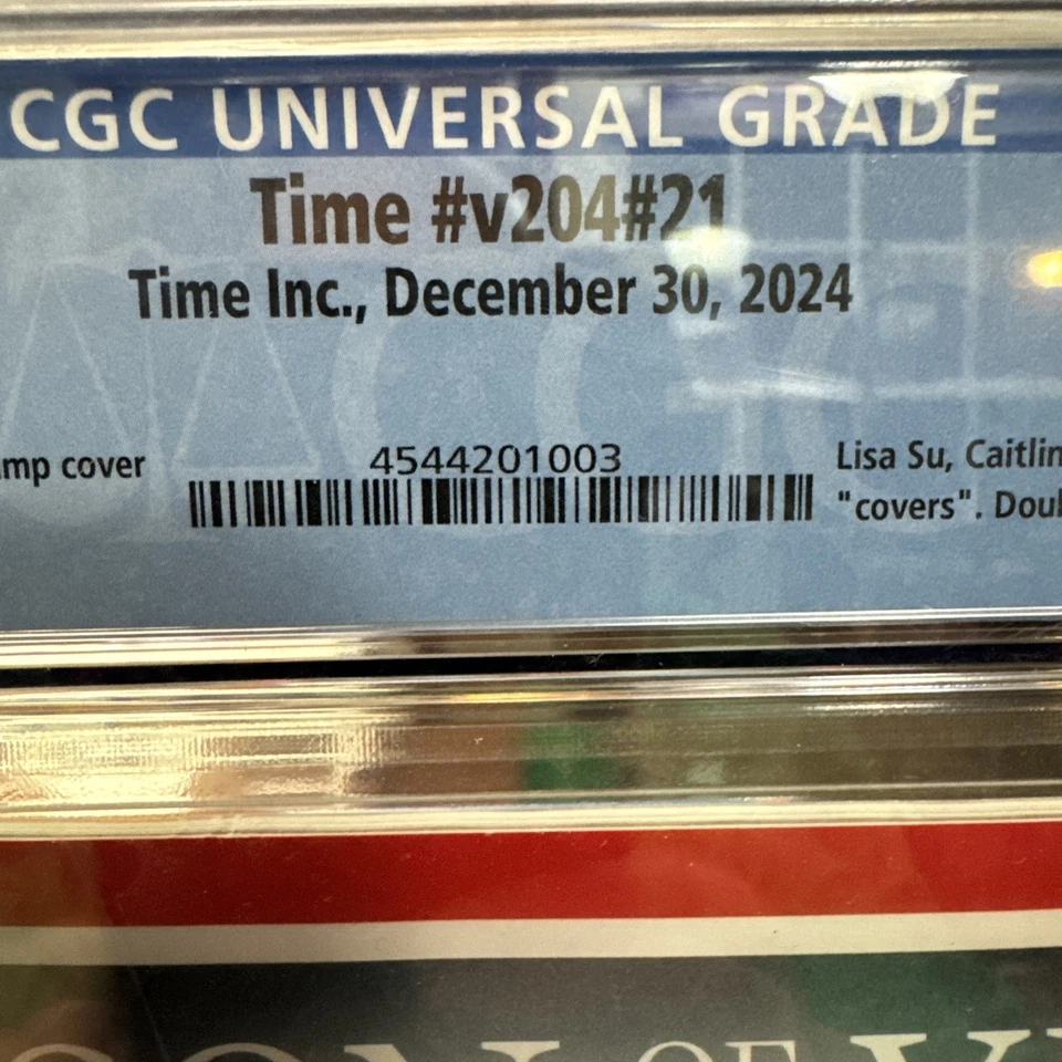 ⭐️DONALD TRUMP - TIME MAGAZINE - PERSON OF THE YEAR 2024 - CGC 9.6🔥 - Image 2 of 3