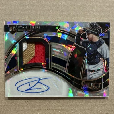 PANINI SELECT 2021 RYAN JEFFERS ROOKIE AUTO CRACKED ICE /25 TWINS RJA-RJ