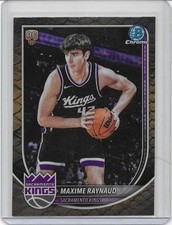 2025-26 Bowman Chrome Reptilian Refractor Maxime Raynaud Kings C NBA RC #BCV-43