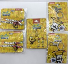SpongeBob SquarePants Set Necklace Earrings Pin, Keychain And Bracelets