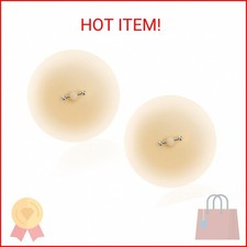 Telooco Silicone Nipple Covers with Fake Nipple Piercing 2Pcs Reusable Nude Past