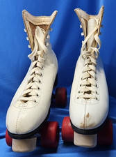 Vintage White Roller Skates 700LW Size 9 Foot Wear Inc Meta Flex Easy Rider