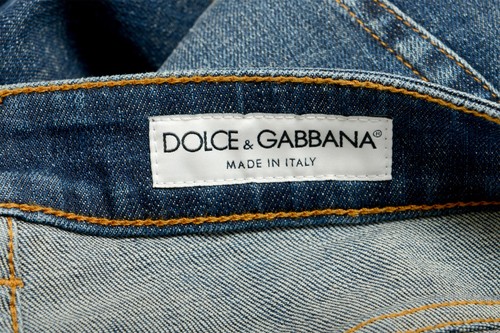 Pantalones de mezclilla Dolce & Gabbana para hombre ajustados súper elásticos azules desgastados EE. UU. 30 IT 46 - Imagen 4 de 5