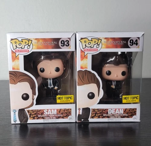 🔥Funko Pop! Supernatural Lot: Sam #93 & Dean #94 In FBI Disguise Hot Topic!🔥