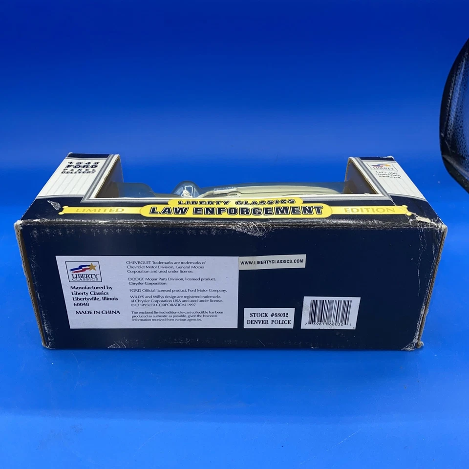 Liberty Classics Aplicación de la Ley Policía de Denver 1948 Ford Panel Diecast 1/7500 Foto 4 de 4