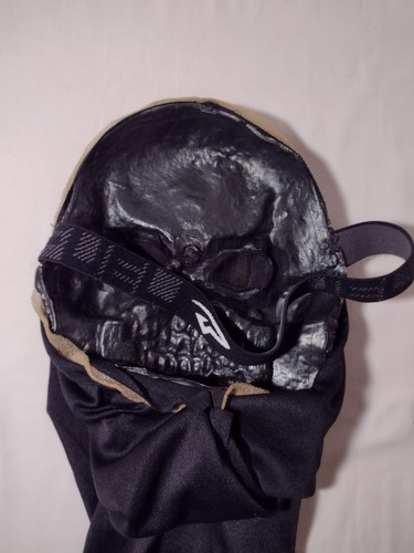 Skeleton Skull Scary Halloween Mask Full Head Fabric Cover Costume Accessories - Picture 5 of 5