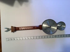 Vintage Wooden Airguide Barometer Thermometer Humidity