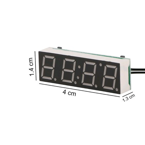 1Pz 3 in 1 Display LED Orologio Digitale Termometro Voltmetro Ricambi Interni Auto - Foto 7 di 13