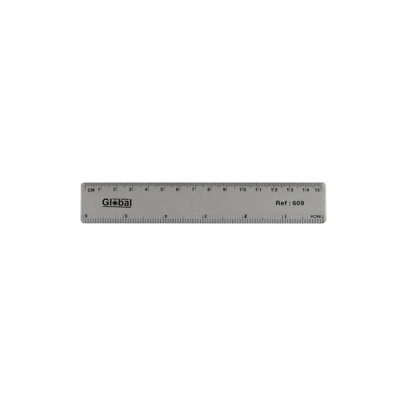 ValueX 820006/2 Plastic Ruler, Clear, 15cm Length