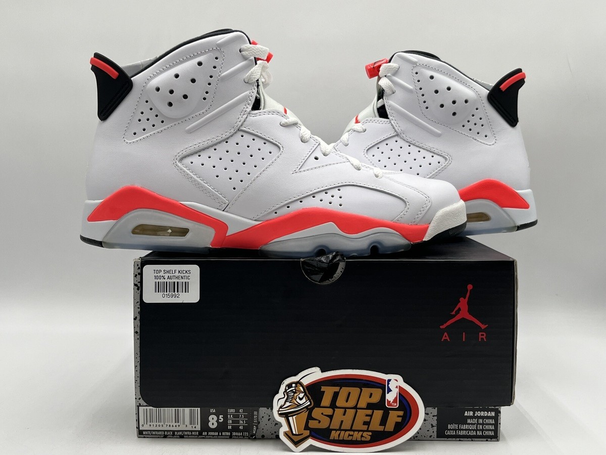 New Air Jordan 6 White Infrared 2014 Size 8.5 Rare Retro New Air Jordan 6 White Infrared 2014 Size 8.5 Rare Retro