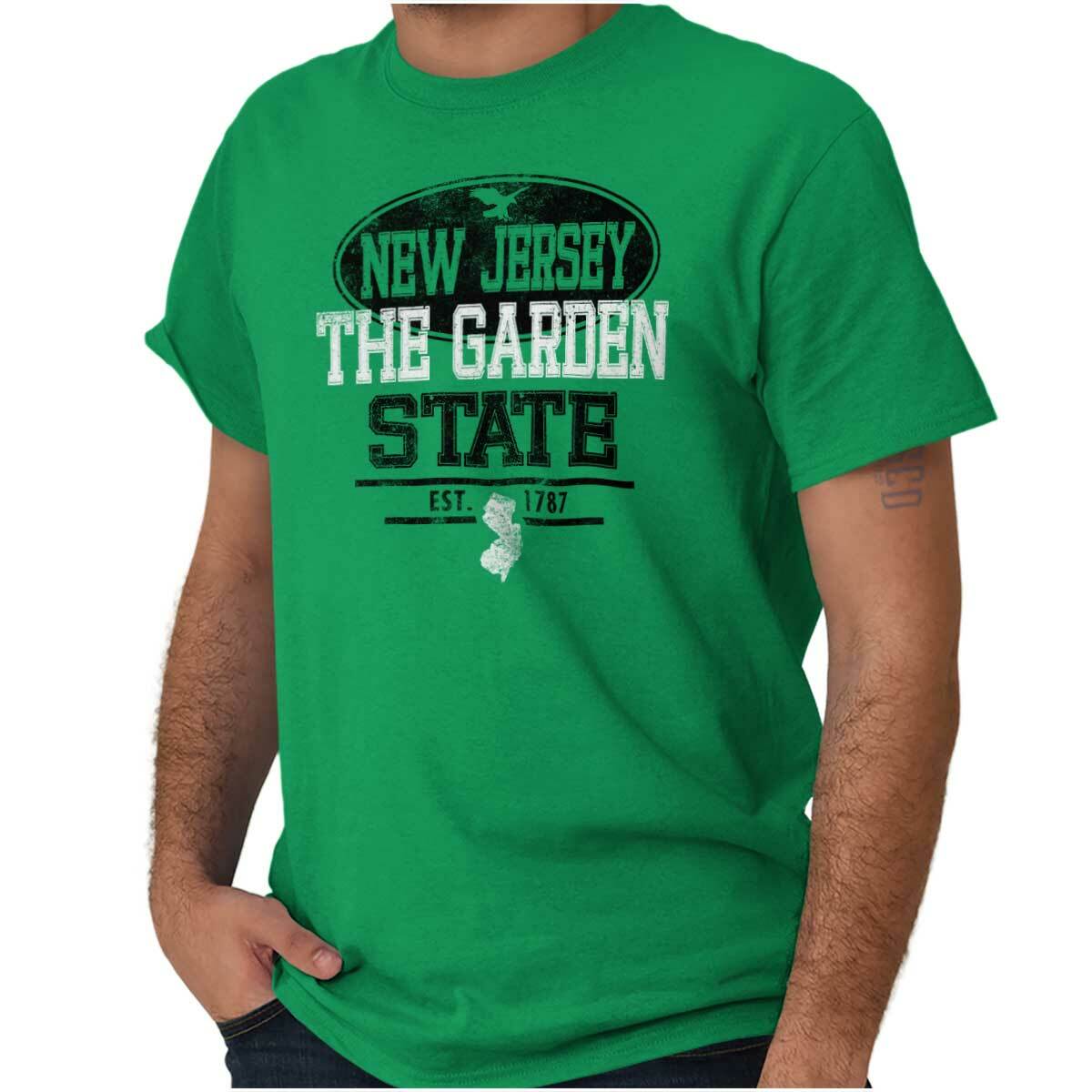 New Jersey Garden State Souvenir Gift NJ Womens or Mens Crewneck T