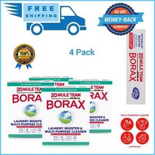 20 MULE TEAM Laundry Detergent All Natural Booster Multi Cleaner-65Oz Pack of 4- 0.13 per gallon