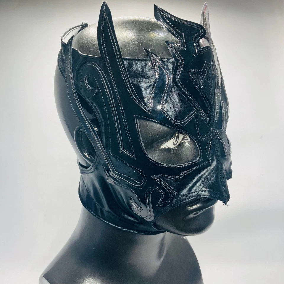 Máscara Feminina La Hiedra Semi Profissional Grau Lucha Libre Luta Livre Cor Preta - Imagem 2 de 4