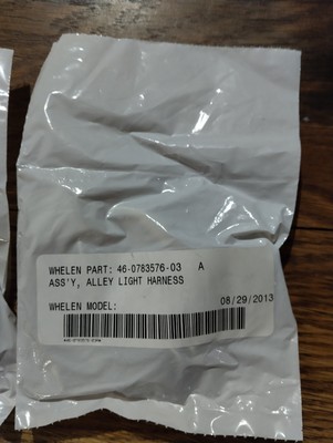 Whelen Take Down Wiring Harness 9M Edge LFL Liberty Patriot Lightbars