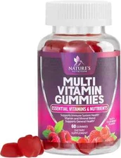 Adult Multivitamin Gummies with Zinc, Vitamin C, D3, B12, Biotin for Men & Women