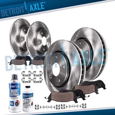 Front & Rear Brake Rotors + Pads for 2002 2003 2004 2005 2006 Acura RSX and Base