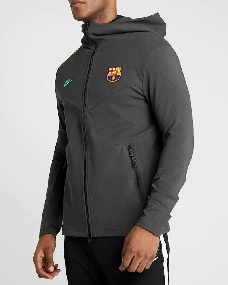 NIKE FC BARCELONA TECH PACK MEN S HOODIE CI2125 070 SIZE L eBay