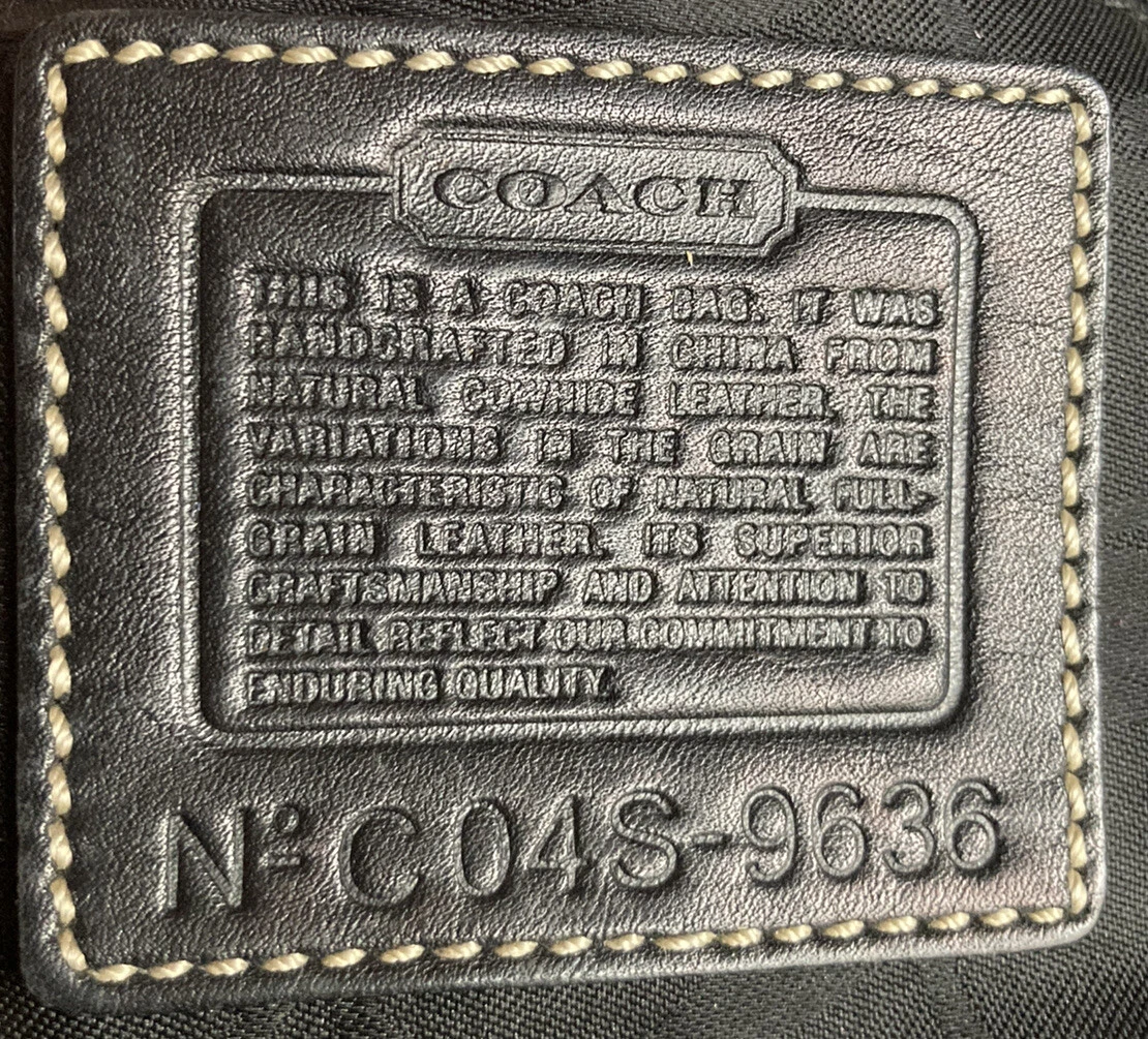 Top 77+ vintage coach bags serial number super hot esthdonghoadian