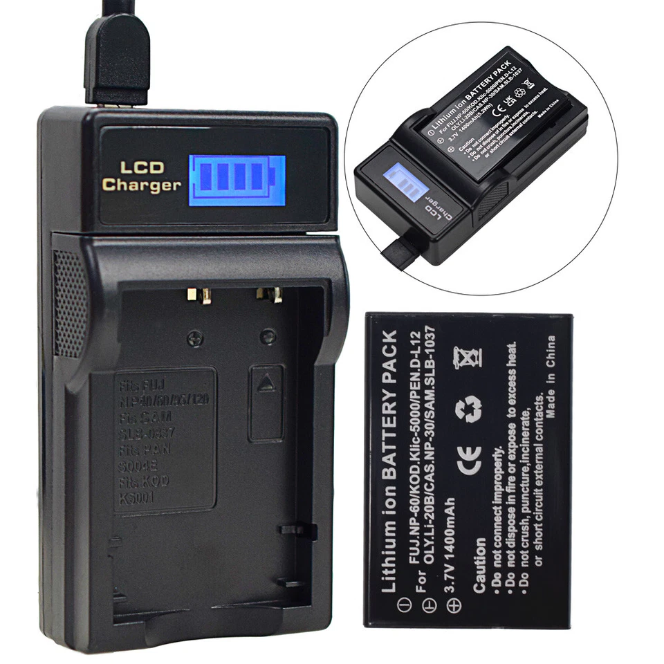 Battery or charger for Kodak KLIC-5000 EasyShare LS743 LS753 One Series One Zoom - Image 3 of 4