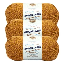 (3 Pack) Lion Brand Yarn 136-130R Heartland Yarn, Bryce Canyon