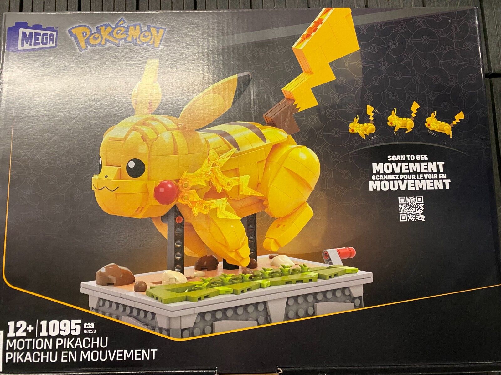 MEGA Pokemon Motion PIKACHU Mechanized Building Set 1092 Piece Mattel 2021  194735048090