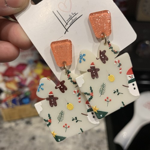 New Gift Box Christmas Earrings With Cute Designs - 第 2/3 張圖片