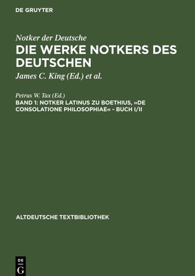 Boethius, 'De consolatione Philosophiae' - Buch I/II Petrus W. Tax