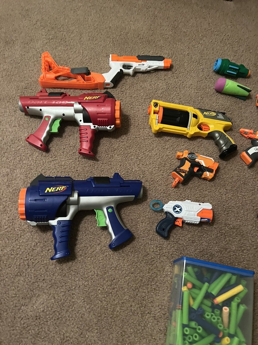 Nerf Guns With Accessories And Ammo Mega Blasters Over 10 Items | eBay