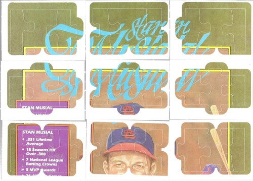 1988 Donruss Puzzle Stan Musial 21 Piece Baseball Vintage eBay