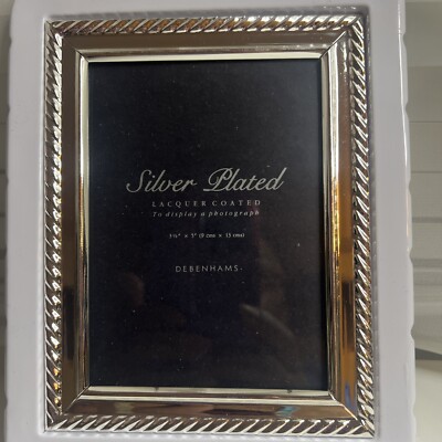 VTG SILVER PLATED METAL HAND POLISHED LACQUER COATED PICTURE VTG SILVER PLATED METAL HAND POLISHED LACQUER COATED PICTURE