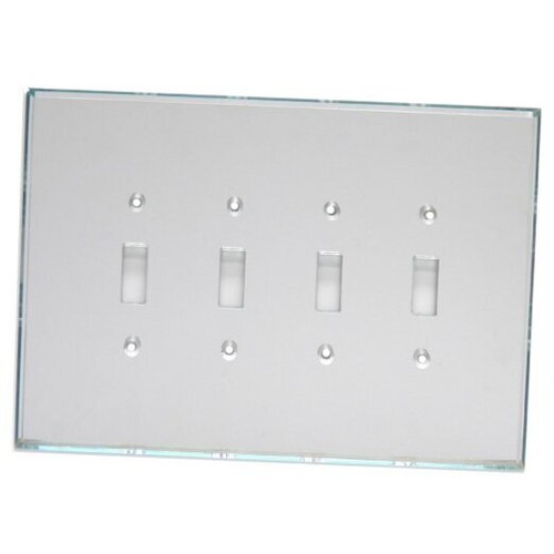 GlassAlike Quad Single Toggle Switch Acrylic Mirror Switch Plate eBay