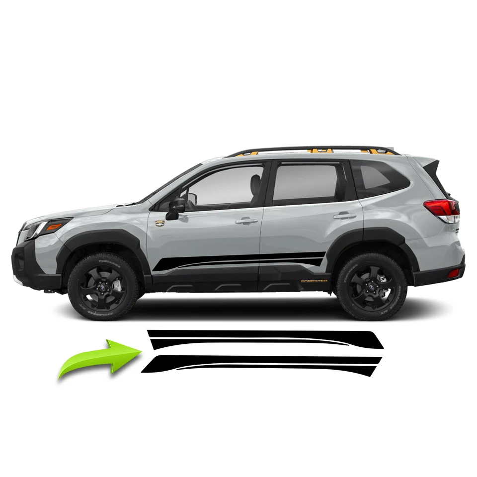 Side Rocker Racing Stripe Decal Fits Subaru Forester 2017 & up Base Wilderness - Image 3 of 3