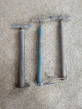 Vintage Set Of 3, Hand Air Tire Pumps For Rebuild Or Display