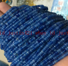 Natural 2x4mm Faceted DARK Blue Sapphire Abacus Gems Loose Beads 15''AAA Natural 2x4mm Faceted DARK Blue Sapphire Abacus Gems Loose Beads 15''AAA